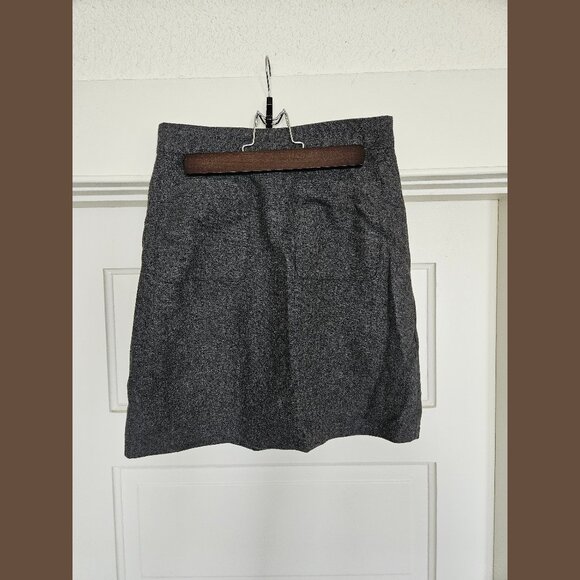 ModCloth Grey Wool Pencil Skirt - Picture 1 of 7